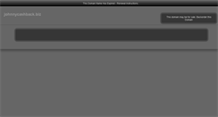 Desktop Screenshot of johnnycashback.biz
